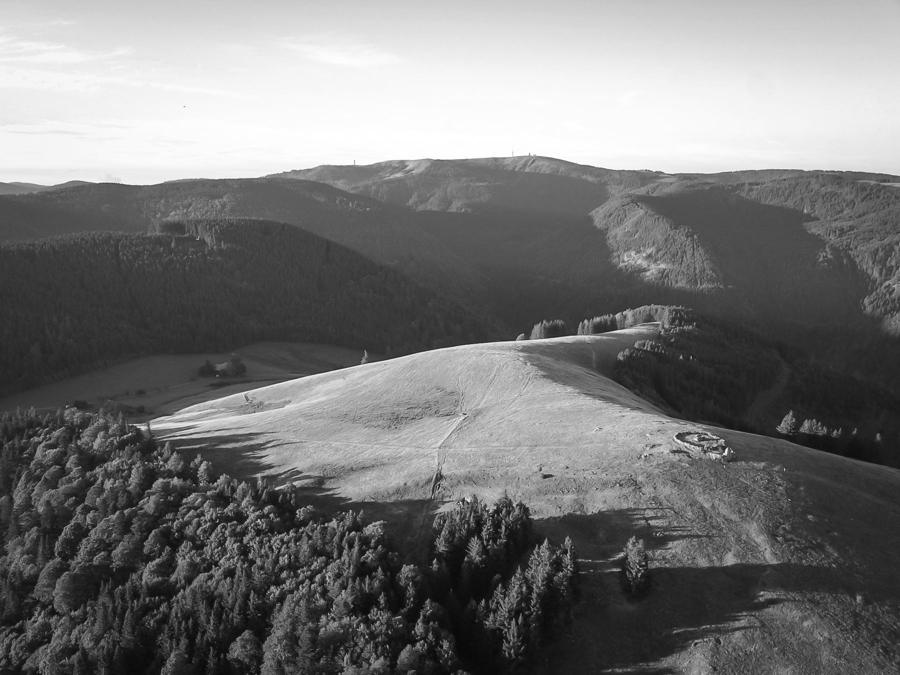Höhenzug im Abendlicht
